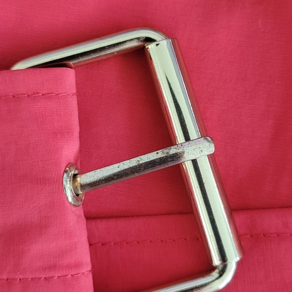 NWOT Isaac Mizrahi Live Red Rain Coat Size XS - Picture 15 of 15